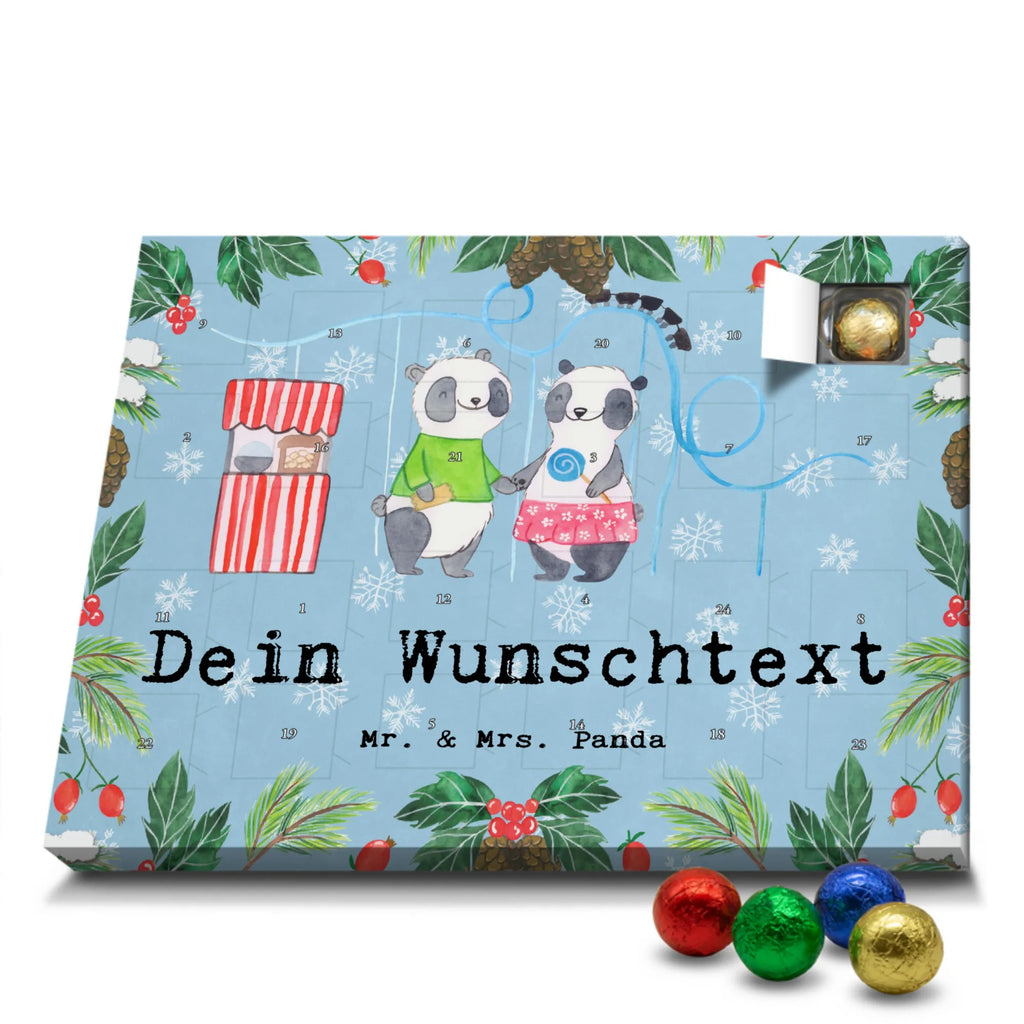 Personalisierter Schoko Adventskalender Pandas Freizeitpark besuchen Adventskalender mit Namen, Personalisierter Adventskalender, Sportart, Geschenk, Hobby, Danke, Dankeschön, Auszeichnung, Gewinn, Sportler, Sport, Schenken, Freizeitpark Besuchen, Achterbahn fahren