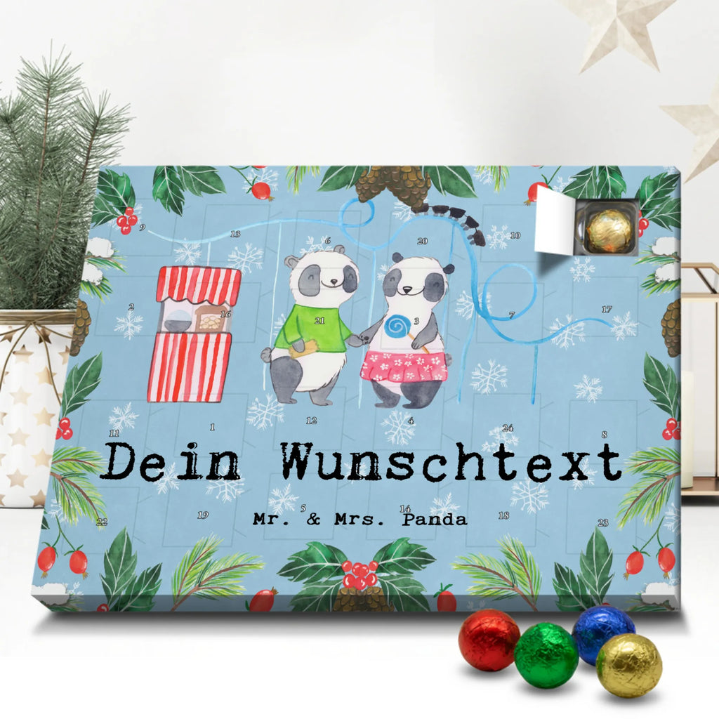 Personalisierter Schoko Adventskalender Pandas Freizeitpark besuchen Adventskalender mit Namen, Personalisierter Adventskalender, Sportart, Geschenk, Hobby, Danke, Dankeschön, Auszeichnung, Gewinn, Sportler, Sport, Schenken, Freizeitpark Besuchen, Achterbahn fahren