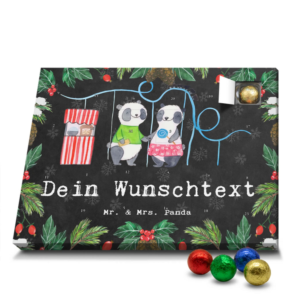 Personalisierter Schoko Adventskalender Pandas Freizeitpark besuchen Adventskalender mit Namen, Personalisierter Adventskalender, Sportart, Geschenk, Hobby, Danke, Dankeschön, Auszeichnung, Gewinn, Sportler, Sport, Schenken, Freizeitpark Besuchen, Achterbahn fahren