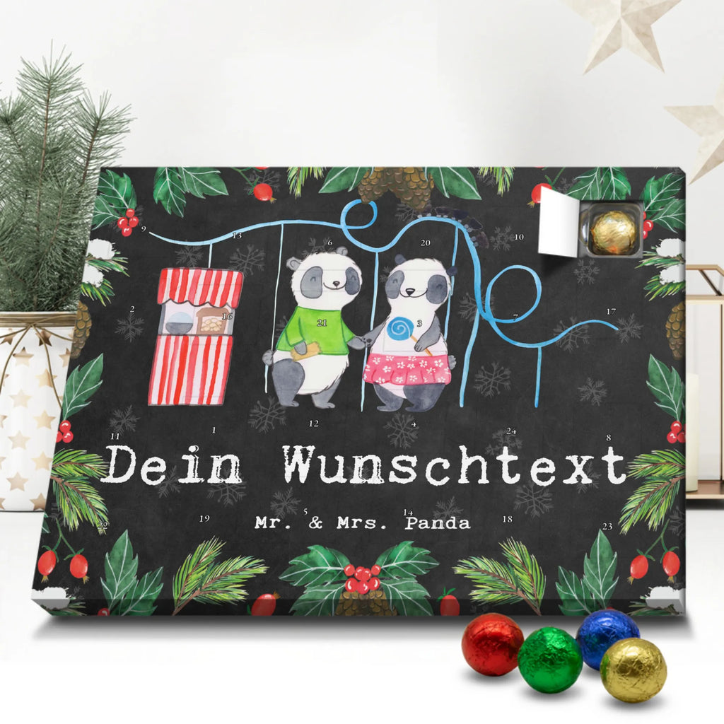 Personalisierter Schoko Adventskalender Pandas Freizeitpark besuchen Adventskalender mit Namen, Personalisierter Adventskalender, Sportart, Geschenk, Hobby, Danke, Dankeschön, Auszeichnung, Gewinn, Sportler, Sport, Schenken, Freizeitpark Besuchen, Achterbahn fahren