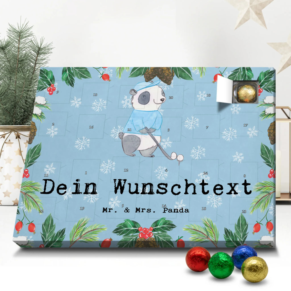 Adventskalender mit Namen Panda Golfen Adventskalender mit Namen, Personalisierter Adventskalender, Sportart, Geschenk, Hobby, Danke, Dankeschön, Auszeichnung, Gewinn, Sportler, Sport, Schenken, Golf spielen, Golfturnier, Golfplatz, Golfen, Golf Verein