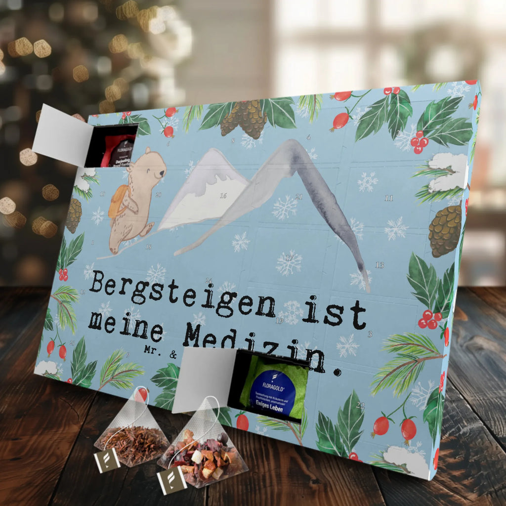 Tee Adventskalender Bär Bergsteigen Adventskalender mit Tee, Adventskalender, Tee Adventskalender, Geschenk, Schenken, Sport, Sportart, Hobby, Danke, Dankeschön, Auszeichnung, Gewinn, Sportler, Wandern, Trekking, Alpinwandern, Bergsport, Bergsteigen, Alpinismus