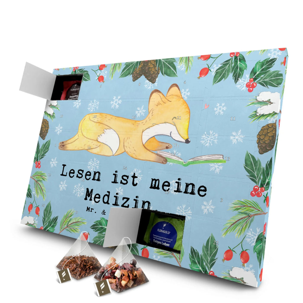 Tee Adventskalender Fuchs Lesen Adventskalender mit Tee, Tee Adventskalender, Adventskalender, Geschenk, Schenken, Sport, Sportart, Hobby, Danke, Dankeschön, Auszeichnung, Gewinn, Sportler, Bücherwurm, Bücher lesen, lesen
