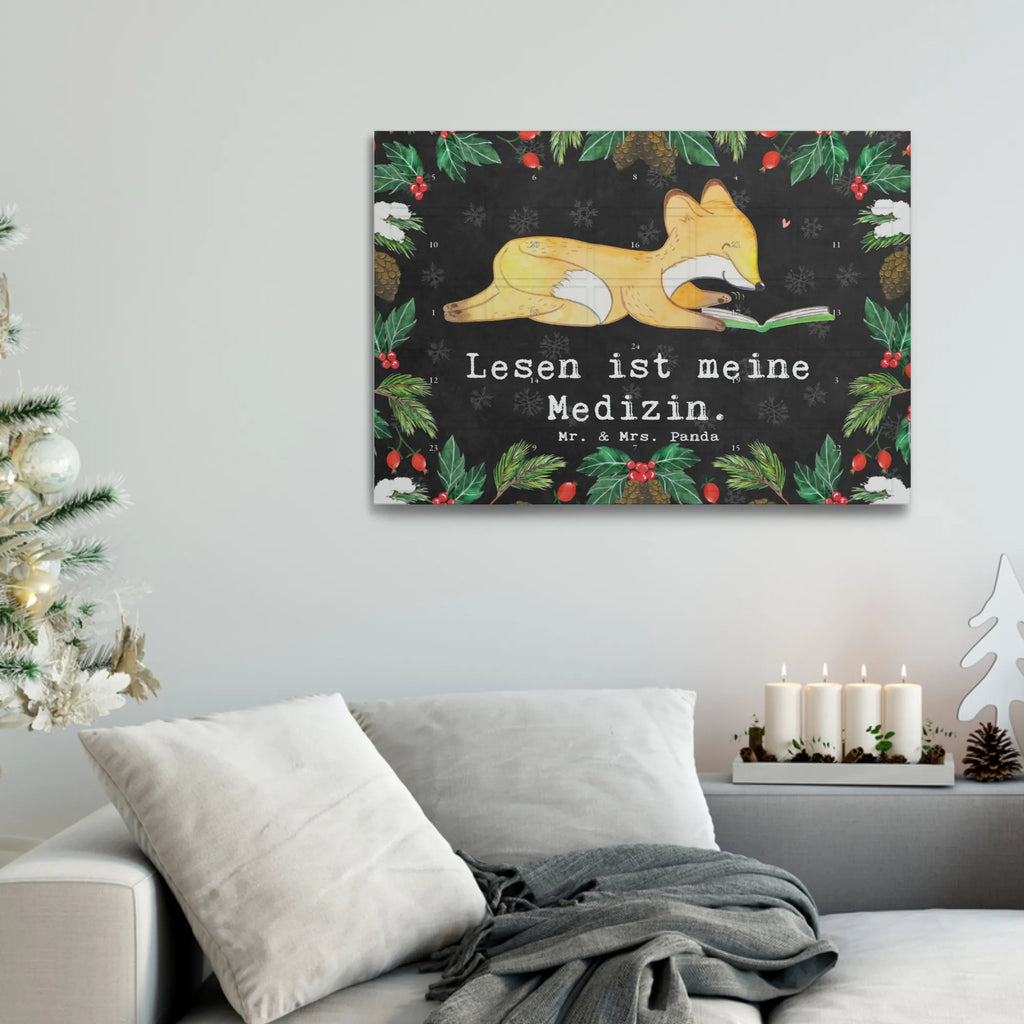 Tee Adventskalender Fuchs Lesen Adventskalender mit Tee, Tee Adventskalender, Adventskalender, Geschenk, Schenken, Sport, Sportart, Hobby, Danke, Dankeschön, Auszeichnung, Gewinn, Sportler, Bücherwurm, Bücher lesen, lesen