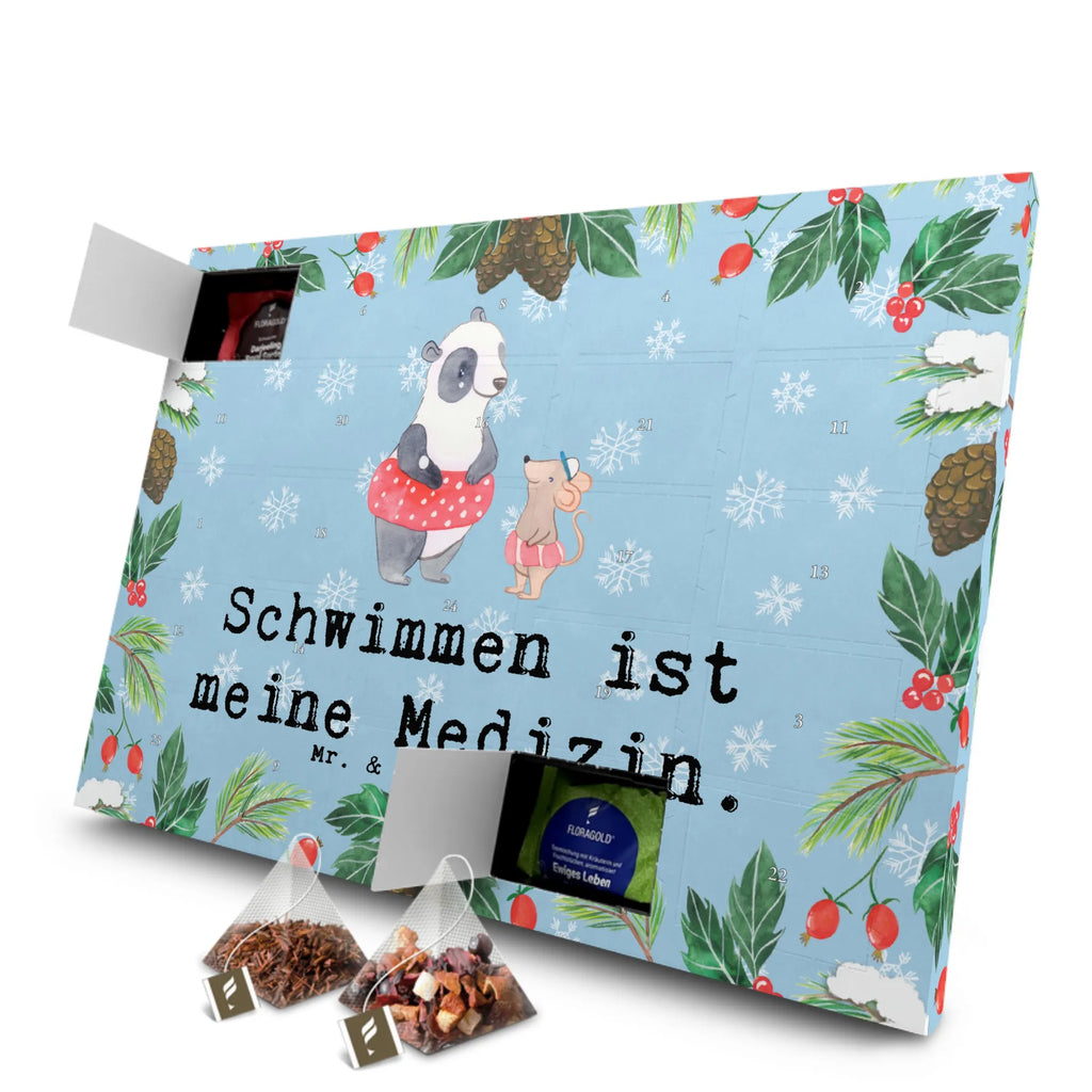 Tee Adventskalender Otter Schwimmen Adventskalender mit Tee, Adventskalender, Tee Adventskalender, Geschenk, Schenken, Sport, Sportart, Hobby, Danke, Dankeschön, Auszeichnung, Gewinn, Sportler, Schwimmkurs, Wassersport, Schwimmen