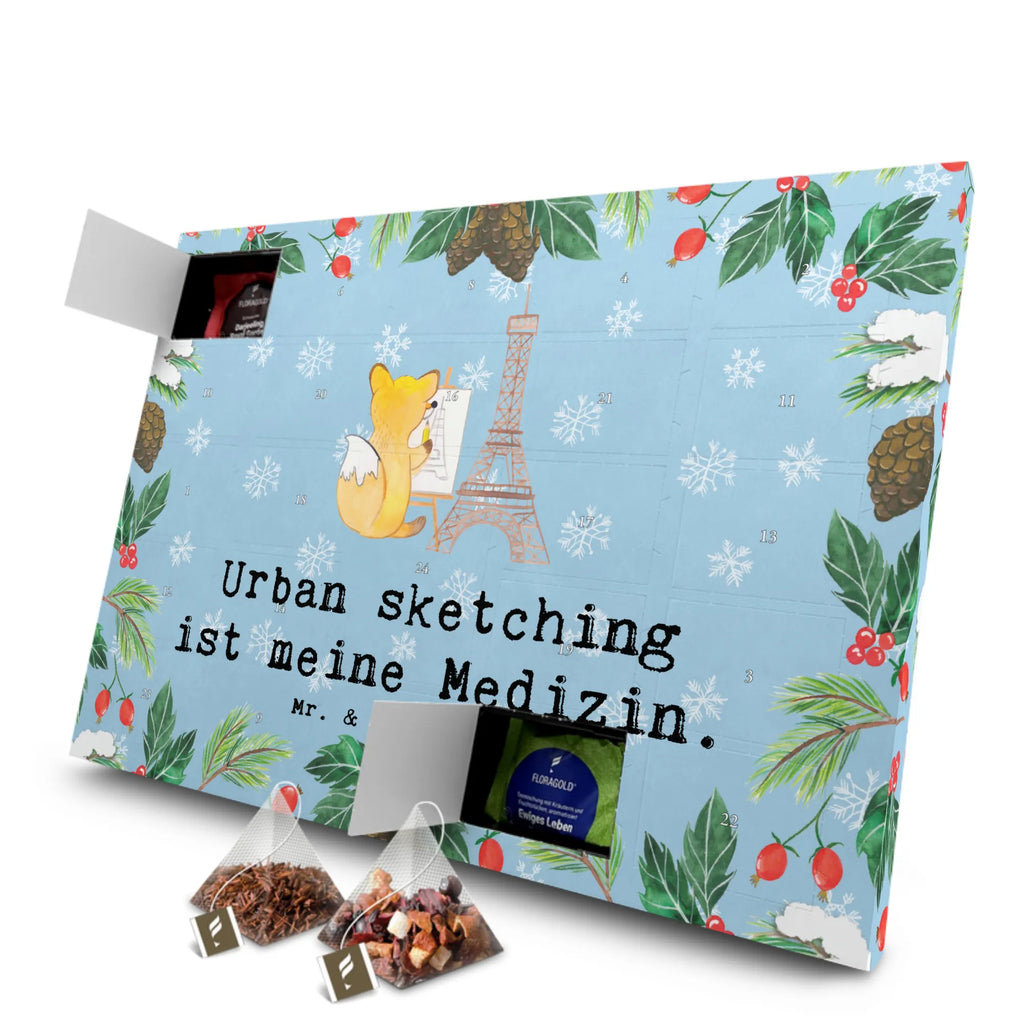 Tee Adventskalender Fuchs Urban sketching Tee Adventskalender, Adventskalender, Adventskalender mit Tee, Geschenk, Schenken, Sport, Sportart, Hobby, Danke, Dankeschön, Auszeichnung, Gewinn, Sportler, Urban Sketching, Künstler, Zeichenschule, Zeichnen, Malen