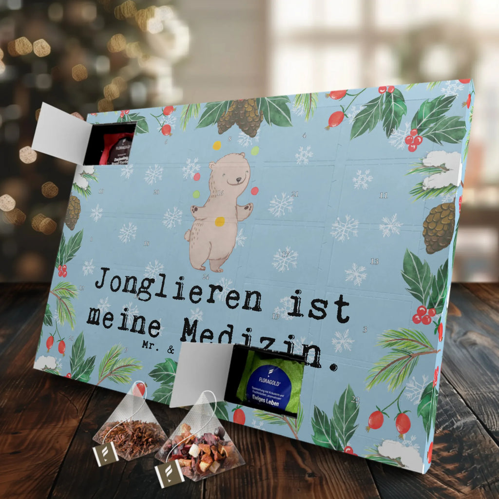  bear Juggle Adventskalender mit Tee, Adventskalender, Tee Adventskalender, Geschenk, Schenken, Sport, Sportart, Hobby, Danke, Dankeschön, Auszeichnung, Gewinn, Sportler, Jongleur, Jonglieren, Zirkus, Artistik