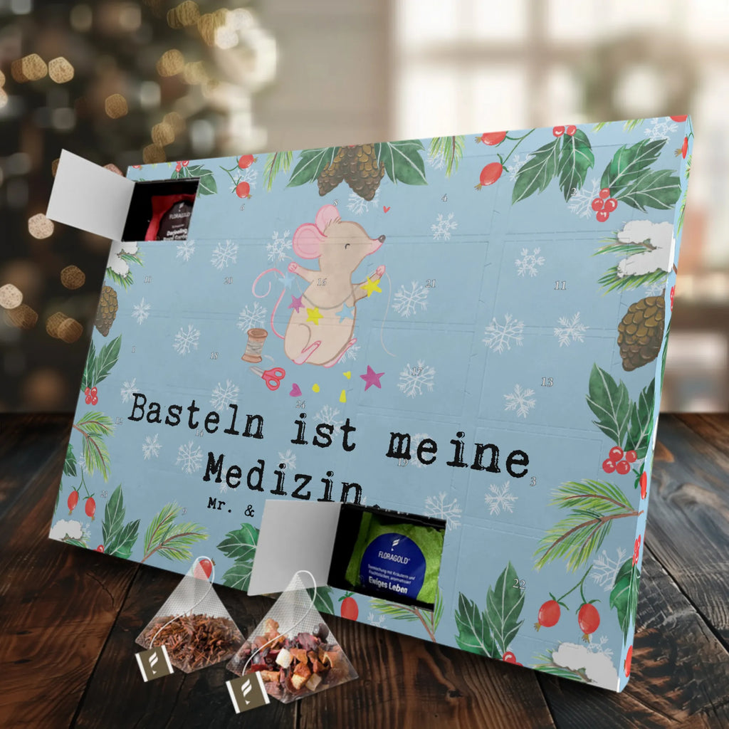 Tee Adventskalender Maus Basteln Adventskalender, Tee Adventskalender, Adventskalender mit Tee, Geschenk, Schenken, Sport, Sportart, Hobby, Danke, Dankeschön, Auszeichnung, Gewinn, Sportler, DIY, Basteln, Kreatives Basteln