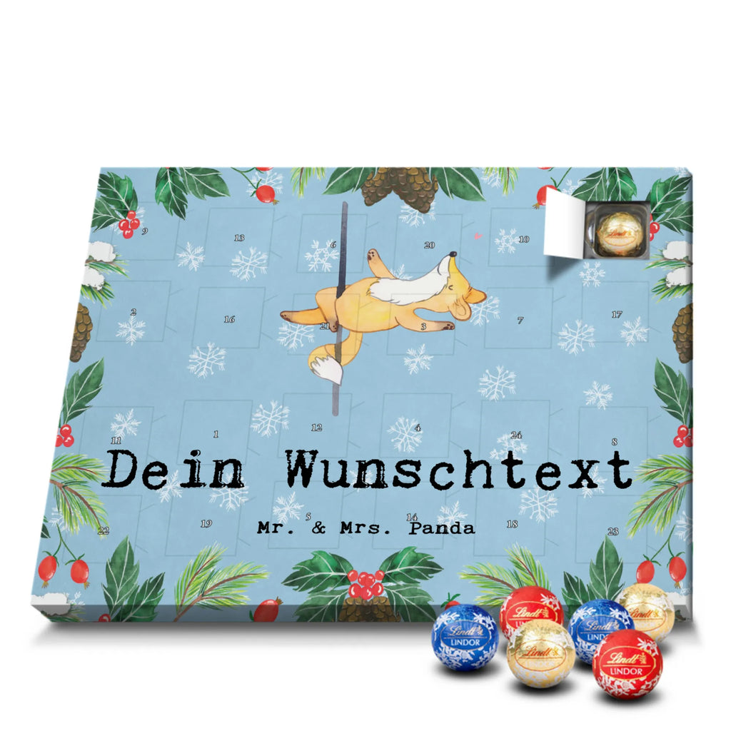 Adventskalender mit Namen Fuchs Poledance Adventskalender mit Namen, Personalisierter Adventskalender, Sportart, Geschenk, Hobby, Danke, Dankeschön, Auszeichnung, Gewinn, Sportler, Sport, Schenken, Pole Dance, Tanzen, Tanz