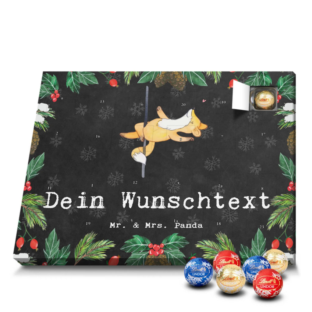 Adventskalender mit Namen Fuchs Poledance Adventskalender mit Namen, Personalisierter Adventskalender, Sportart, Geschenk, Hobby, Danke, Dankeschön, Auszeichnung, Gewinn, Sportler, Sport, Schenken, Pole Dance, Tanzen, Tanz
