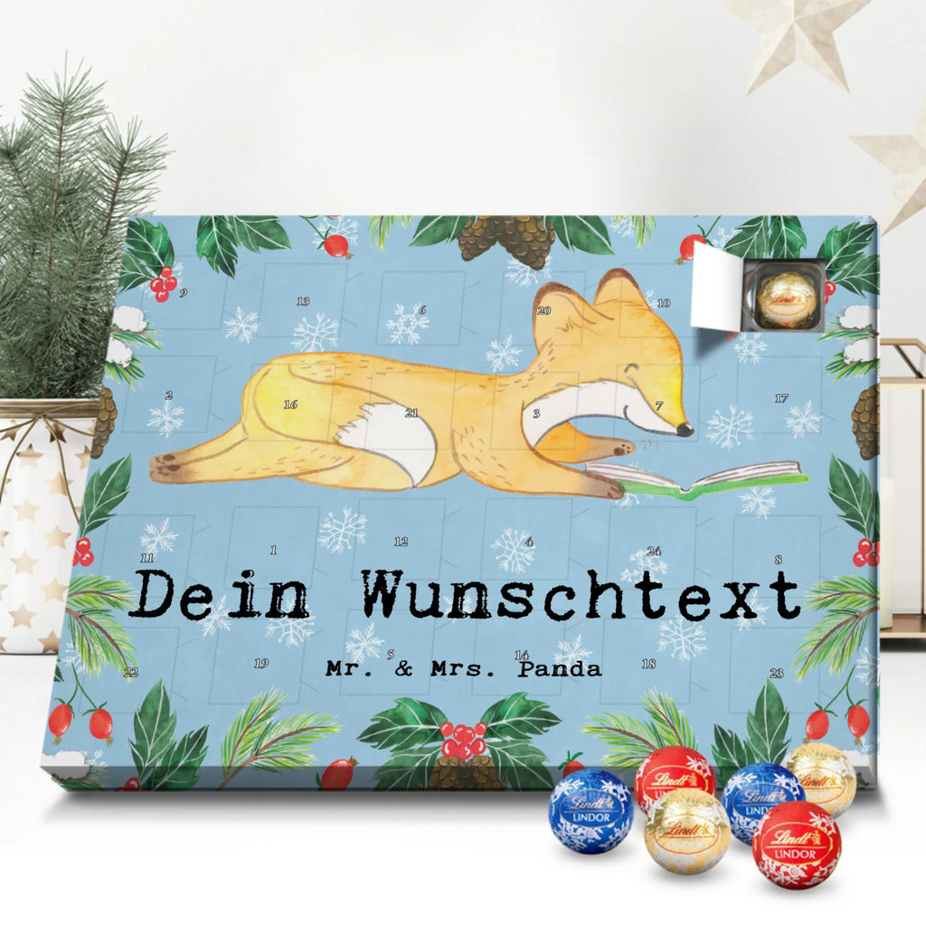 Adventskalender mit Namen Fuchs Lesen Personalisierter Adventskalender, Adventskalender mit Namen, Sportart, Geschenk, Hobby, Danke, Dankeschön, Auszeichnung, Gewinn, Sportler, Sport, Schenken, Bücher lesen, Bücherwurm, lesen