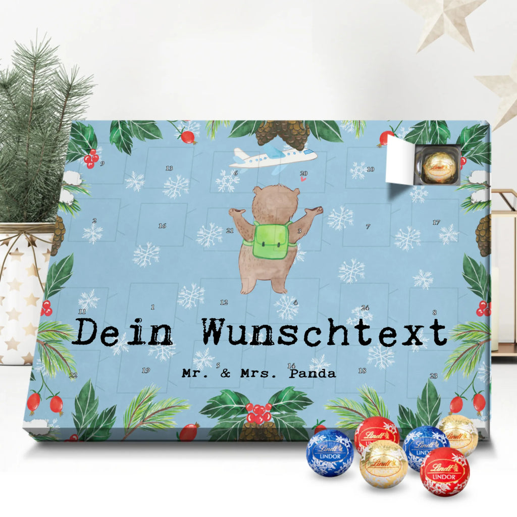 Personalisierter Schoko Adventskalender Bär Reisen Adventskalender mit Namen, Personalisierter Adventskalender, Sportart, Geschenk, Hobby, Danke, Dankeschön, Auszeichnung, Gewinn, Sportler, Sport, Schenken, Reisen, Austauschjahr, Schüleraustausch, Urlaub, Reiseveranstalter, Reisegruppe, Urlaube, Weltreise, Reisebüro, Auslandsjahr