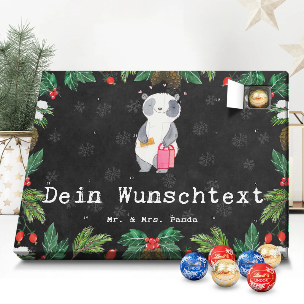 Adventskalender mit Namen Panda Shopping Adventskalender mit Namen, Personalisierter Adventskalender, Sportart, Geschenk, Hobby, Danke, Dankeschön, Auszeichnung, Gewinn, Sportler, Sport, Schenken, Einkaufen, Shopping, Shoppen