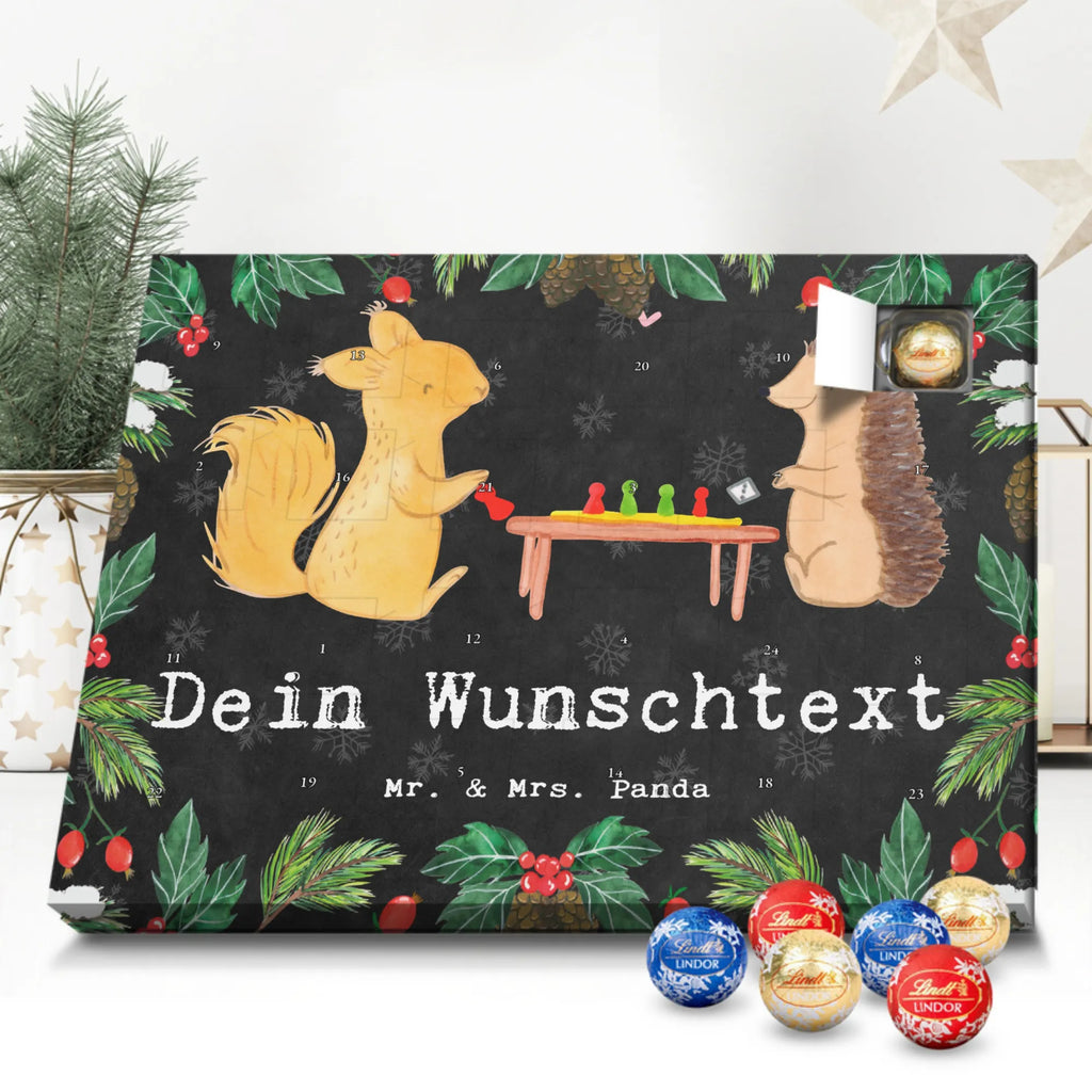 Personalisierter Schoko Adventskalender Eichhörnchen Gesellschaftsspiele Adventskalender mit Namen, Personalisierter Adventskalender, Sportart, Geschenk, Hobby, Danke, Dankeschön, Auszeichnung, Gewinn, Sportler, Sport, Schenken, Spieleabend, Gesellschaftsspiele, Spielen