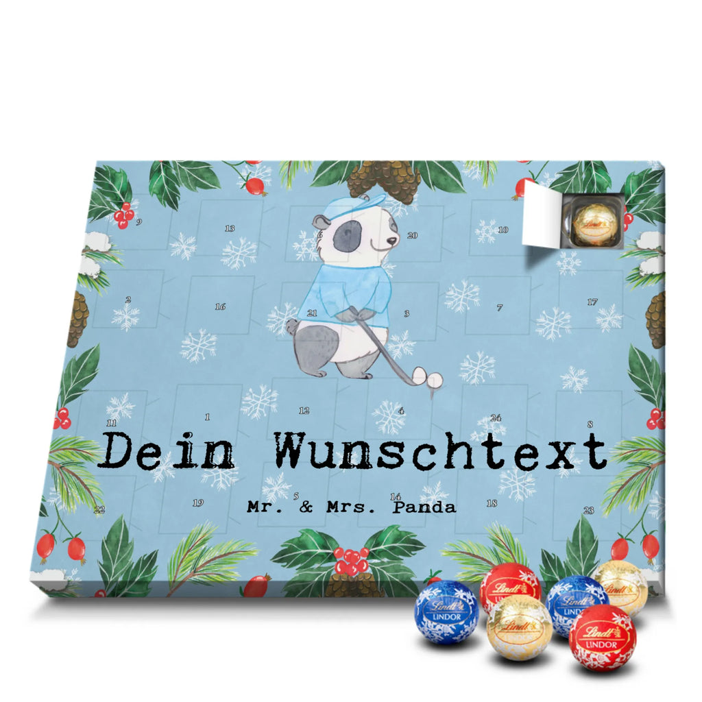 Adventskalender mit Namen Panda Golfen Adventskalender mit Namen, Personalisierter Adventskalender, Sportart, Geschenk, Hobby, Danke, Dankeschön, Auszeichnung, Gewinn, Sportler, Sport, Schenken, Golf spielen, Golfturnier, Golfplatz, Golfen, Golf Verein