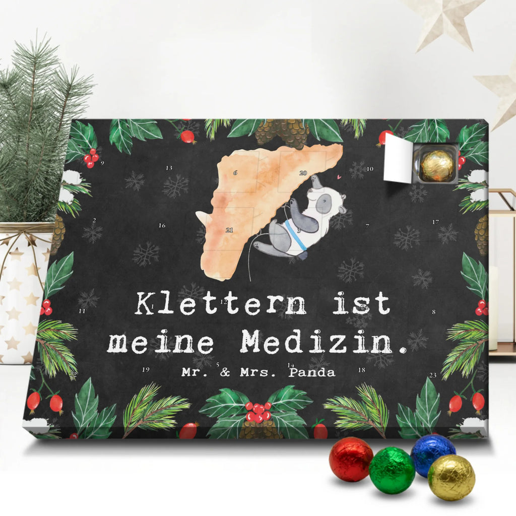 Chocolate advent calendar panda Climb giving, Gift, thank you, award, profit, athlete, Climbing, bouldering, climbing sport, indoor climbing