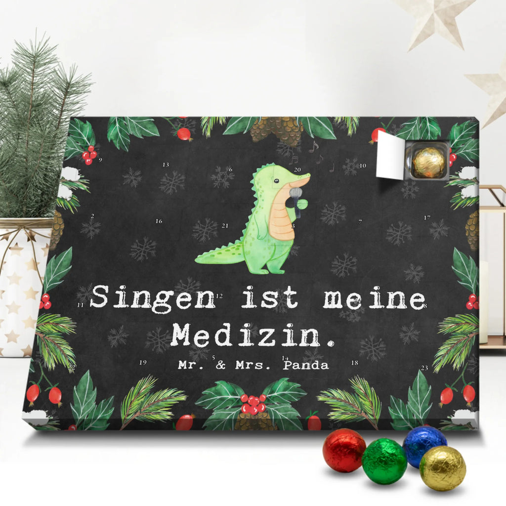 Chocolate advent calendar crocodile To sing giving, Gift, thank you, award, profit, athlete, live performance, hobby singers, Singing, vocals