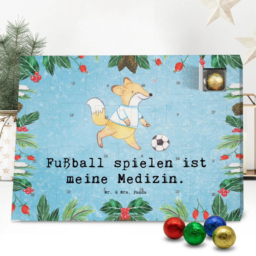 Chocolate advent calendar Fox play soccer giving, Gift, thank you, award, profit, athlete, soccer team, Playing soccer, soccer training, football, point games, soccer club, soccer tournament