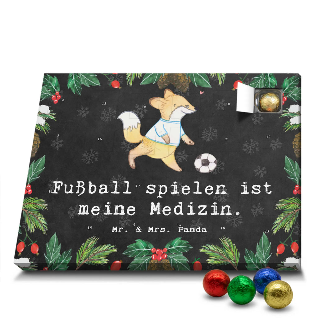 Chocolate advent calendar Fox play soccer giving, Gift, thank you, award, profit, athlete, soccer team, Playing soccer, soccer training, football, point games, soccer club, soccer tournament
