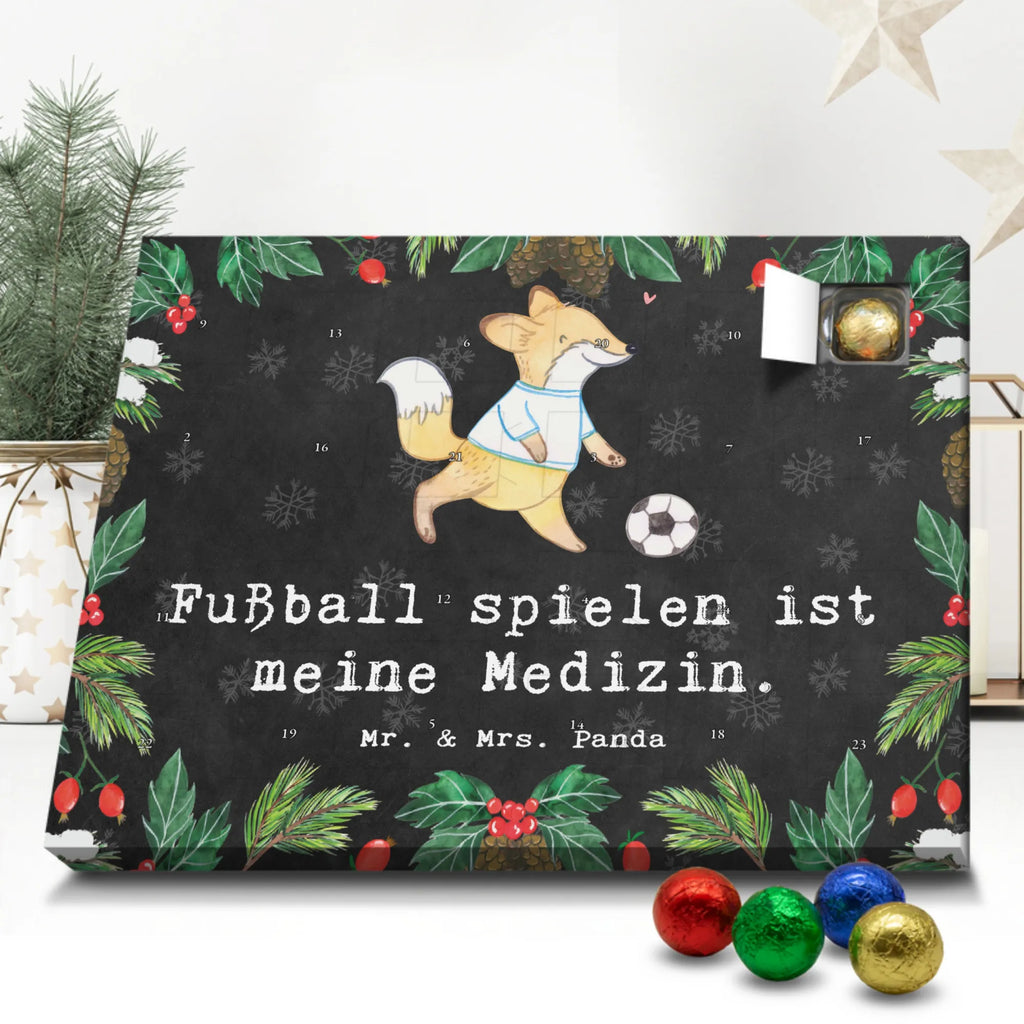 Chocolate advent calendar Fox play soccer giving, Gift, thank you, award, profit, athlete, soccer team, Playing soccer, soccer training, football, point games, soccer club, soccer tournament
