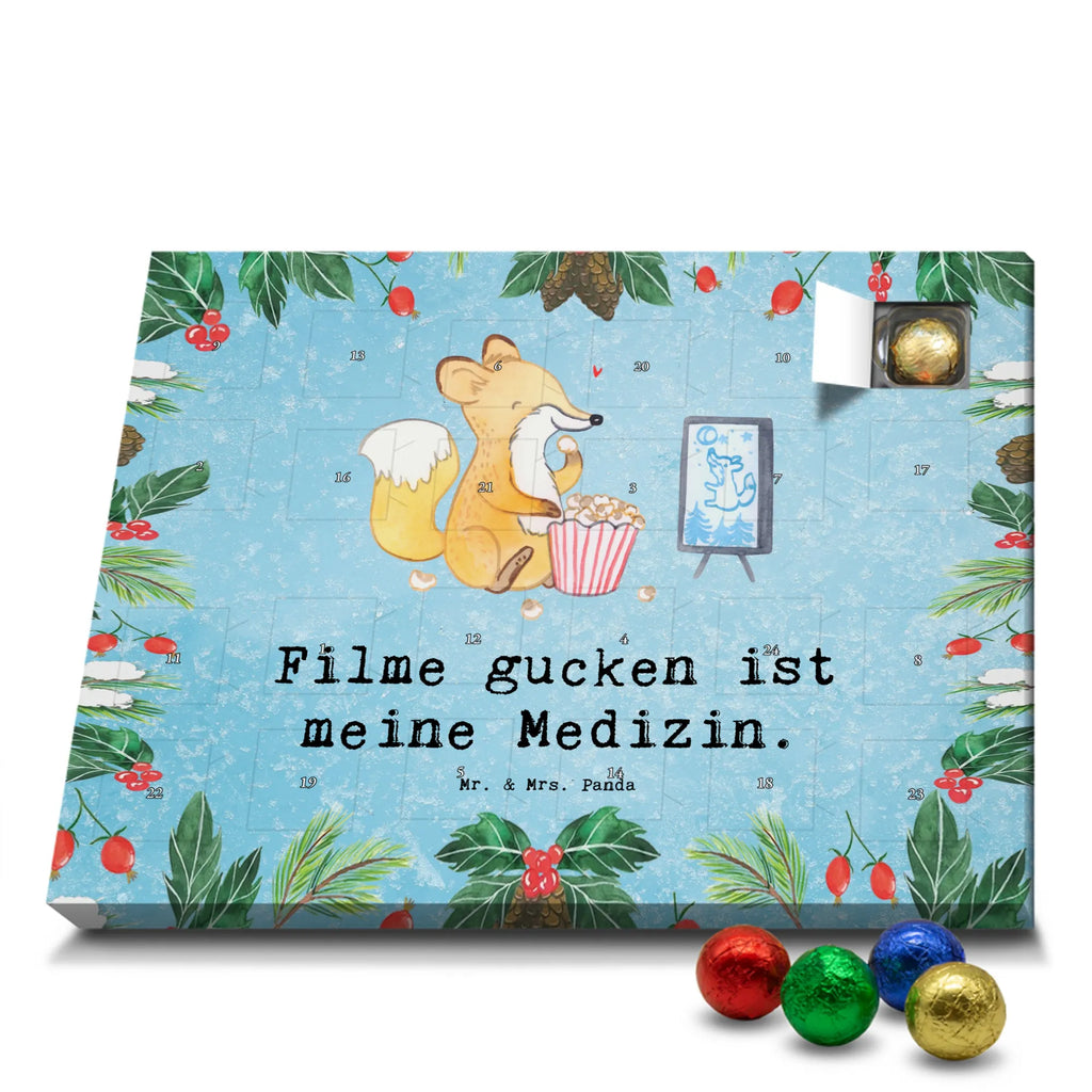 Chocolate advent calendar Fox watch movies giving, Gift, thank you, award, profit, athlete, Movie night, watching movies, cinema, television