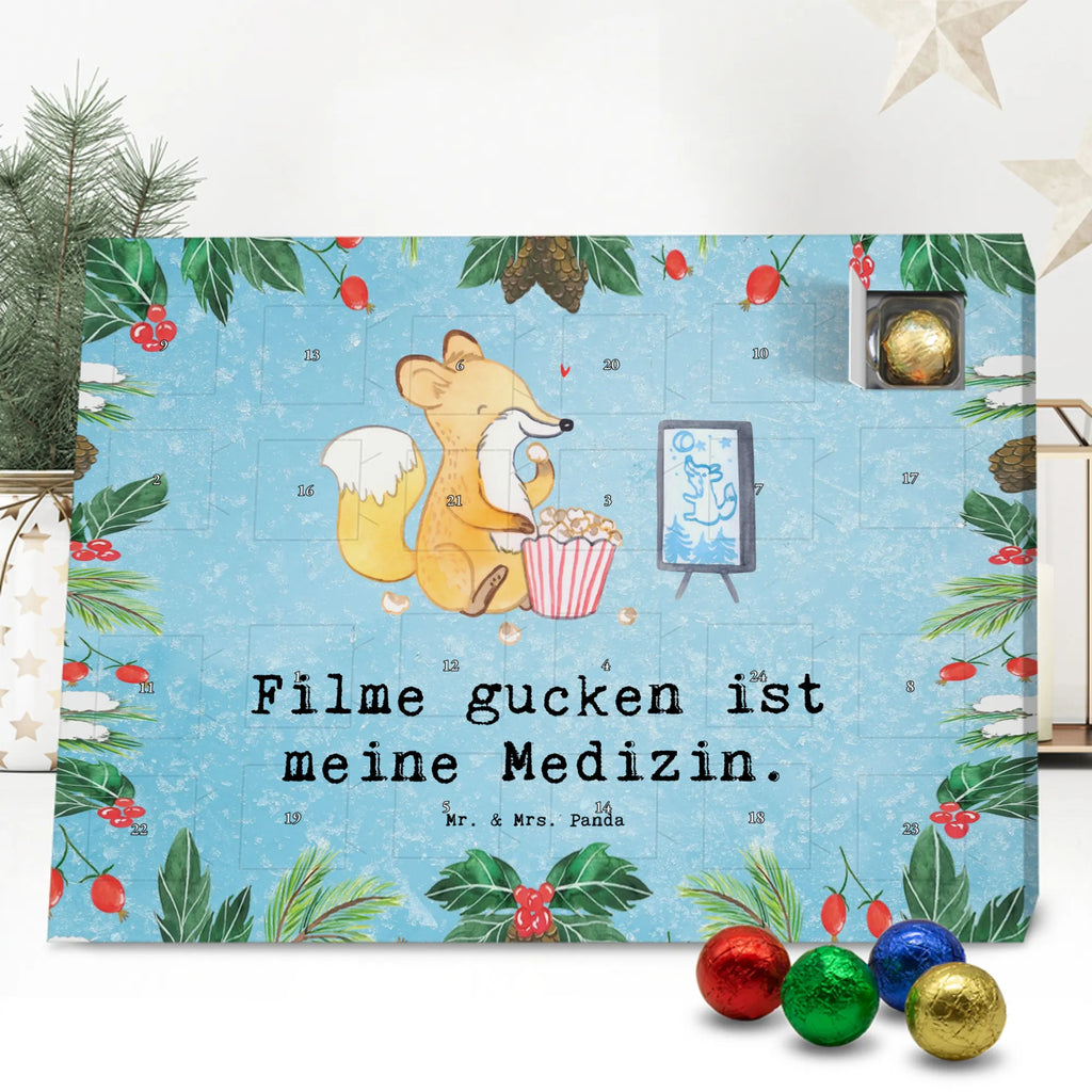 Chocolate advent calendar Fox watch movies giving, Gift, thank you, award, profit, athlete, Movie night, watching movies, cinema, television
