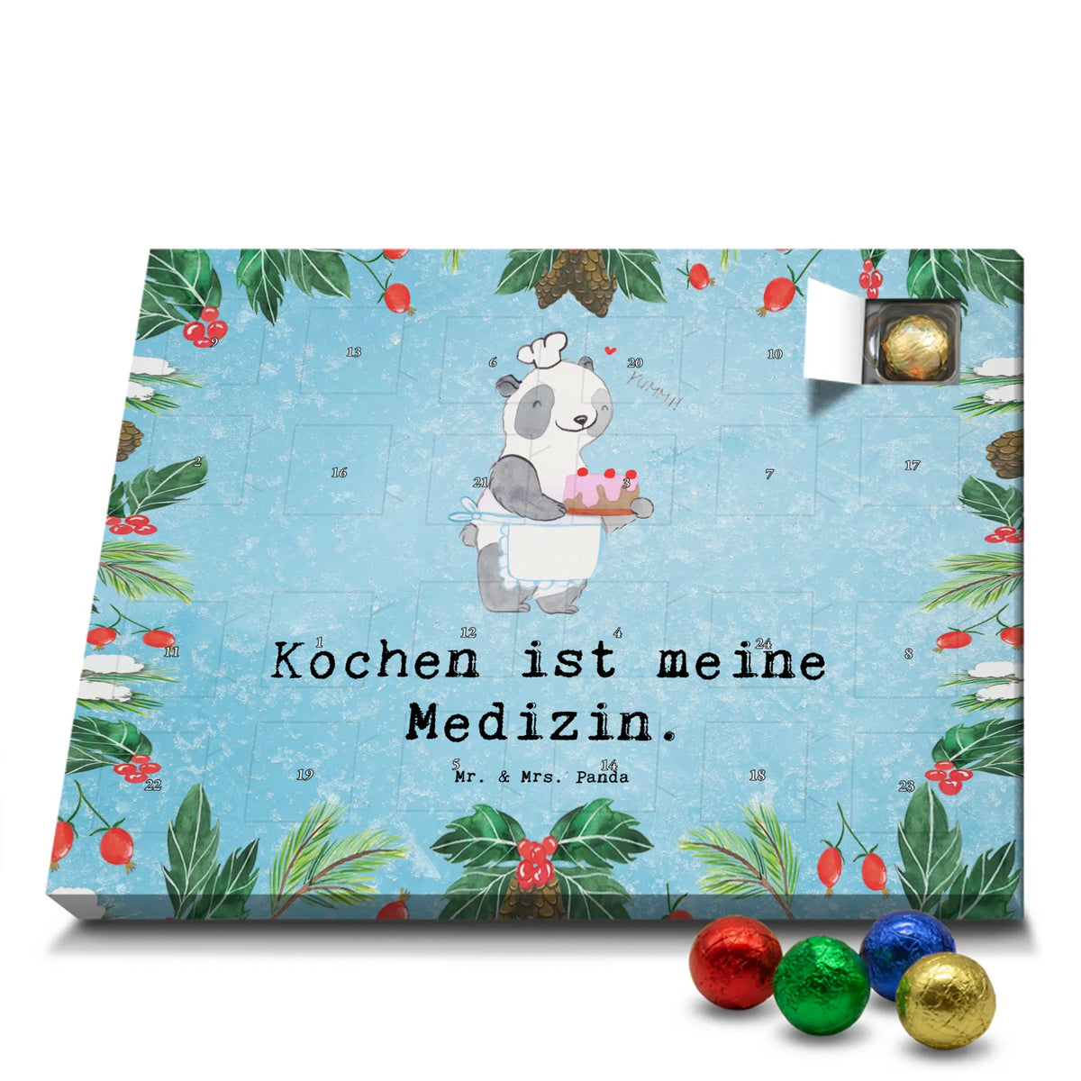 Chocolate advent calendar bear Cook thank you, award, profit, athlete, giving, Gift, Cooking, hobby cook