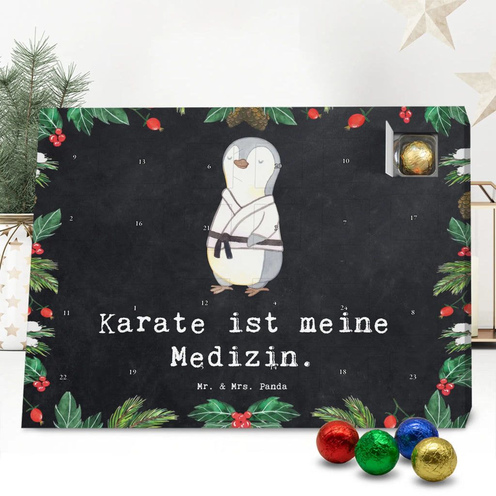 Chocolate advent calendar penguin karate giving, Gift, thank you, award, profit, athlete, self defense, karate club, martial arts
