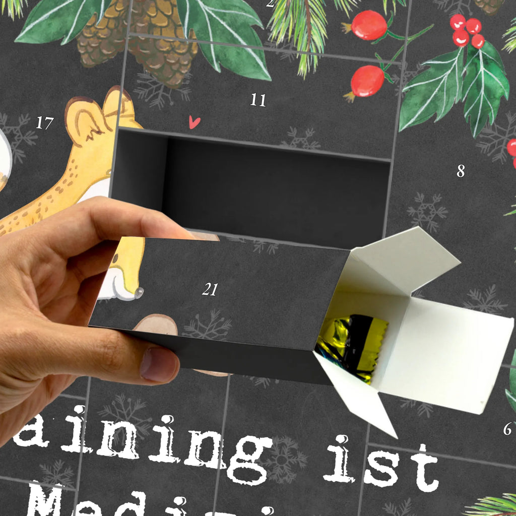 Fillable advent calendar Fox dog training Gift, giving, thank you, award, profit, athlete, dog school, dog exam, dog education, puppy school, Dog training