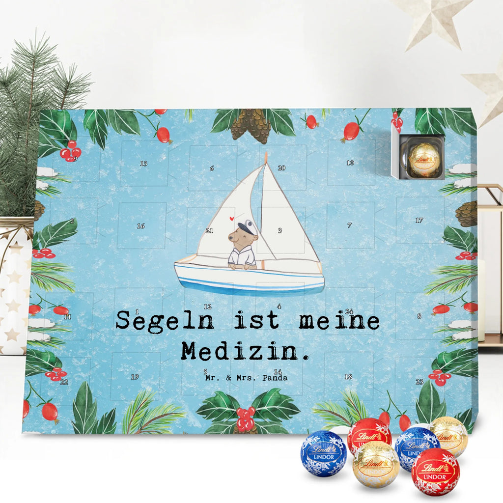Chocolate advent calendar bear Sail giving, Gift, thank you, award, profit, athlete, yacht club, sailing school, sailing, sailing boat, sailing trip