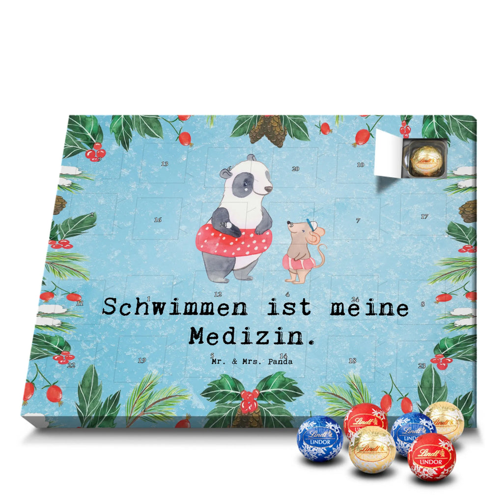 Chocolate advent calendar otter To swim giving, Gift, thank you, award, profit, athlete, water sports, swimming lessons, Swimming