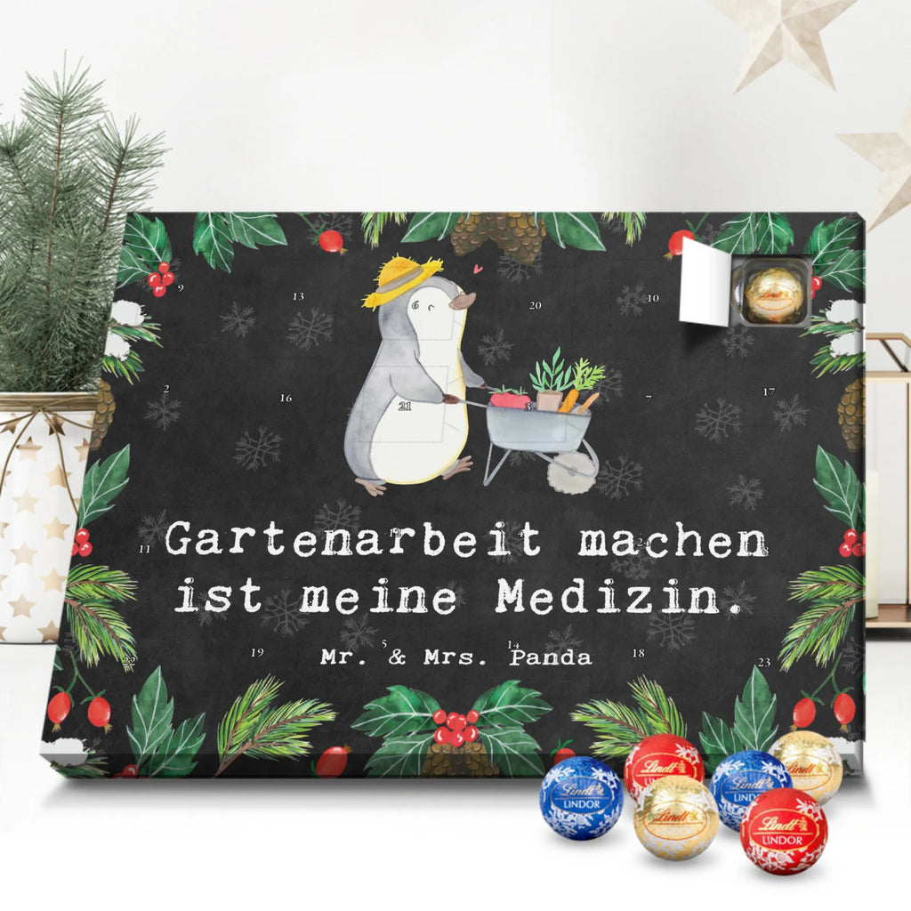 Chocolate advent calendar penguin gardening giving, Gift, thank you, award, profit, athlete, garden maintenance, Gardening