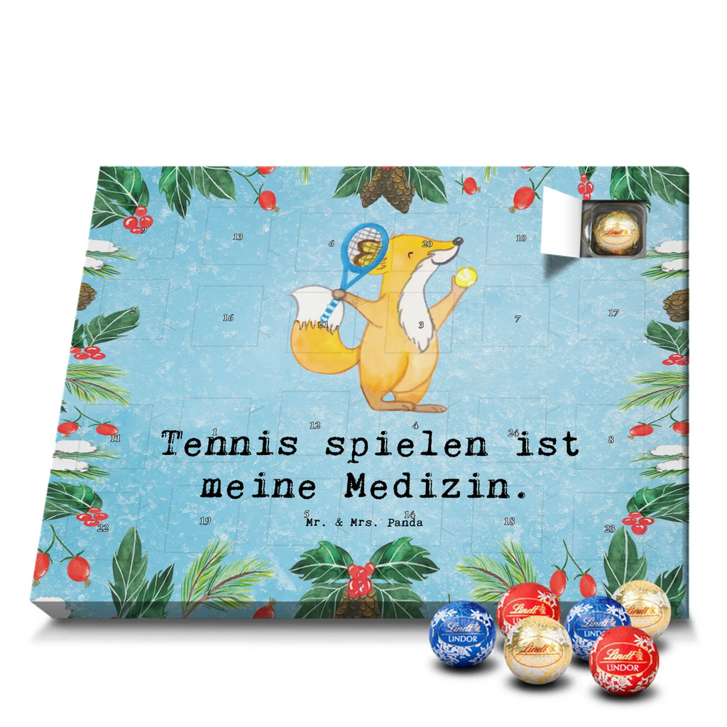 Chocolate advent calendar Fox play tennis giving, Gift, thank you, award, profit, athlete, ball sport, tennis club, Playing tennis, tennis tournament