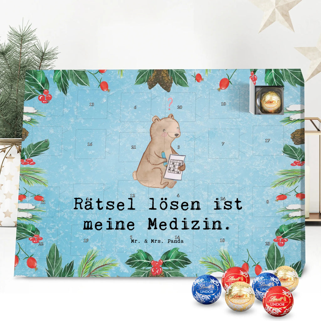 Chocolate advent calendar bear solve riddles giving, Gift, thank you, award, profit, athlete, memory training, riddles, memory sports, Solving puzzles, solving crossword puzzles