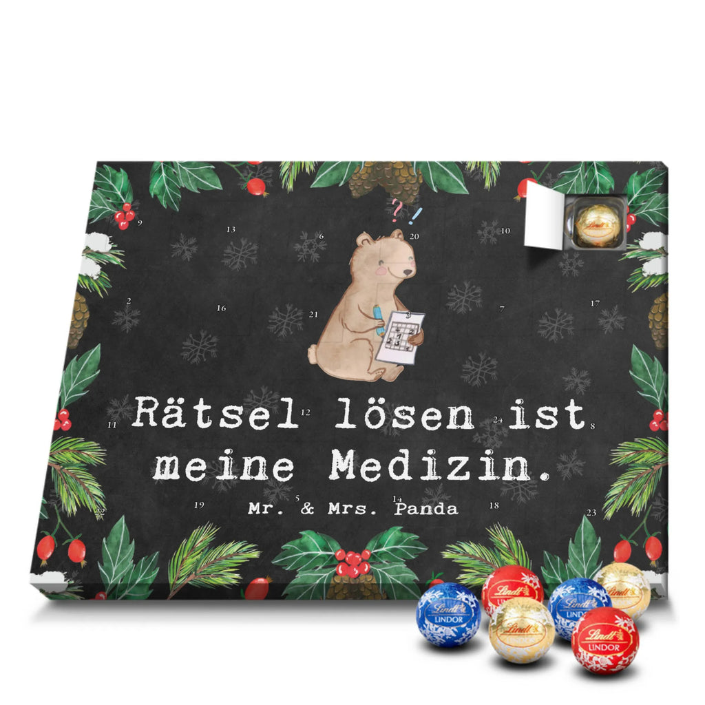 Chocolate advent calendar bear solve riddles giving, Gift, thank you, award, profit, athlete, memory training, riddles, memory sports, Solving puzzles, solving crossword puzzles