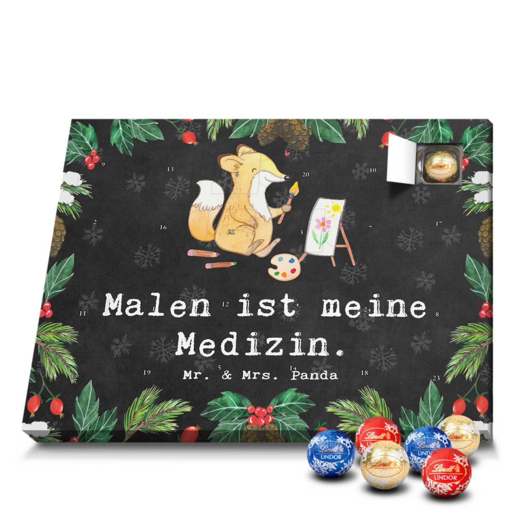 Chocolate advent calendar Fox To paint giving, Gift, thank you, award, profit, athlete, hobby artist, Painting, drawing