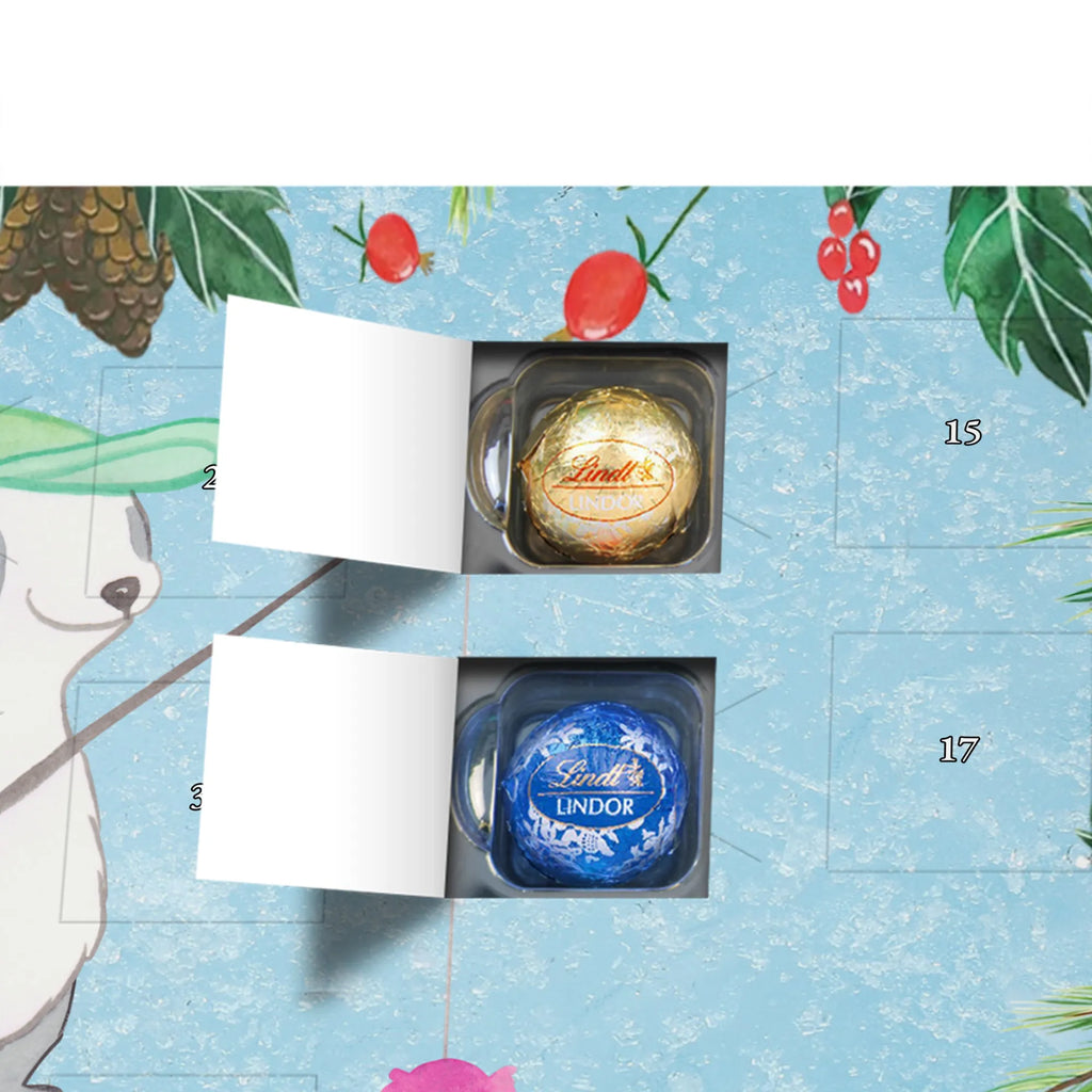 Chocolate advent calendar panda fishing giving, Gift, thank you, award, profit, athlete, go fishing, fishing club, hobby angler, fishing, fishing sport