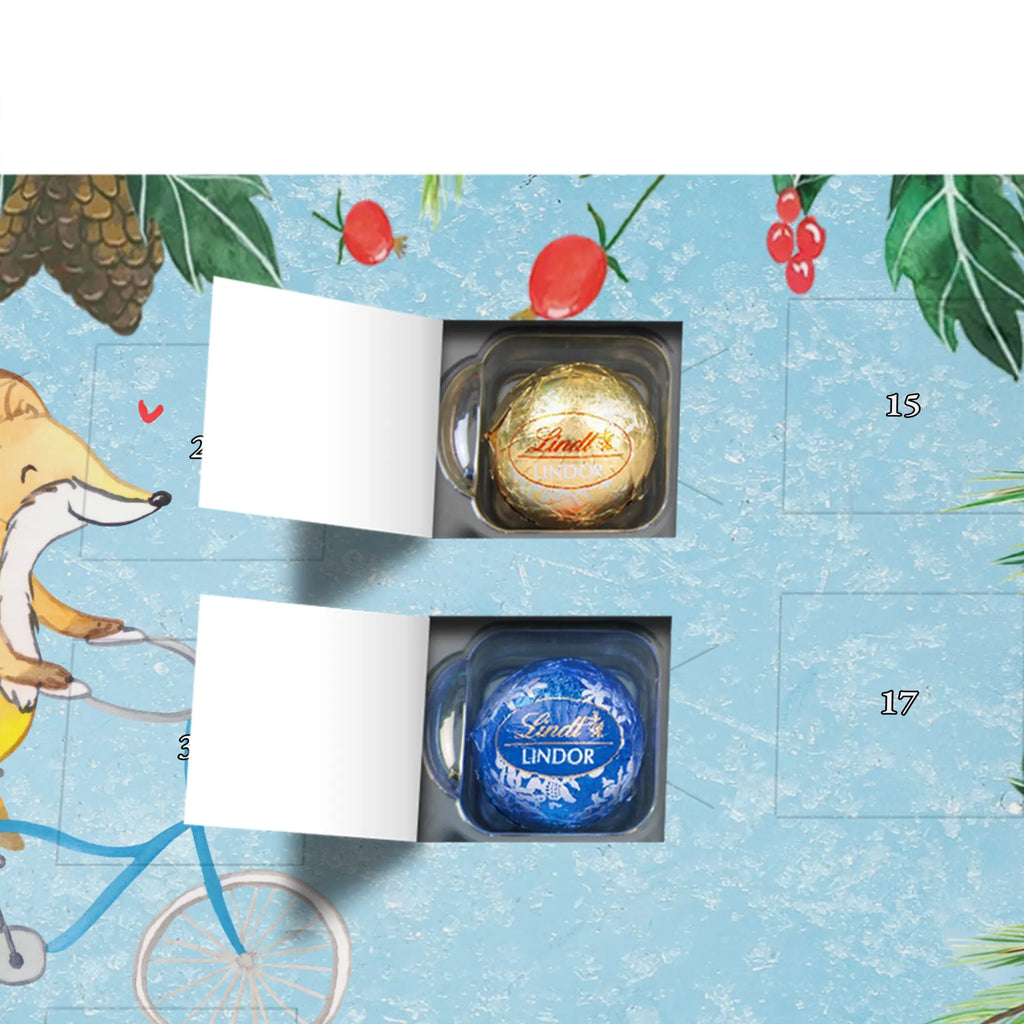 Chocolate advent calendar Fox cycle giving, Gift, thank you, award, profit, athlete, mountain biking, cycling, Biking