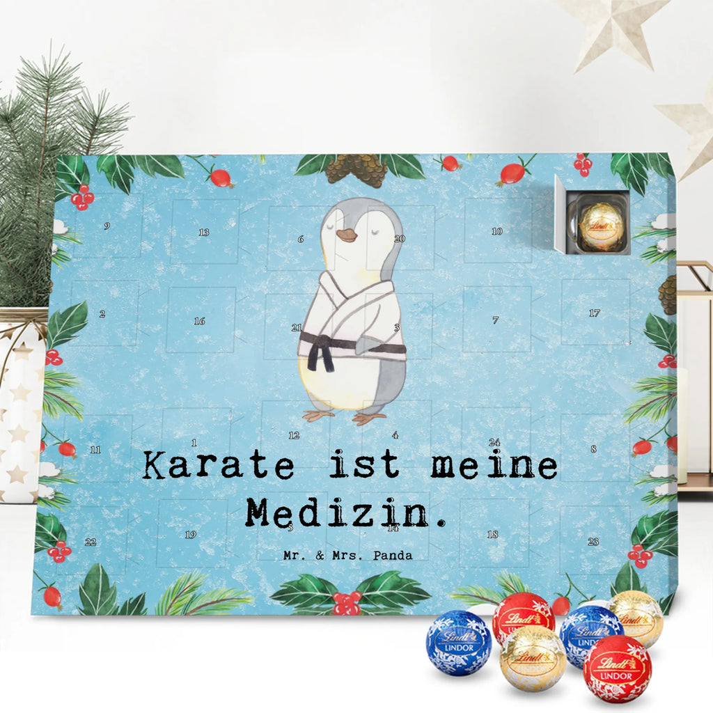 Chocolate advent calendar penguin karate giving, Gift, thank you, award, profit, athlete, self defense, karate club, martial arts