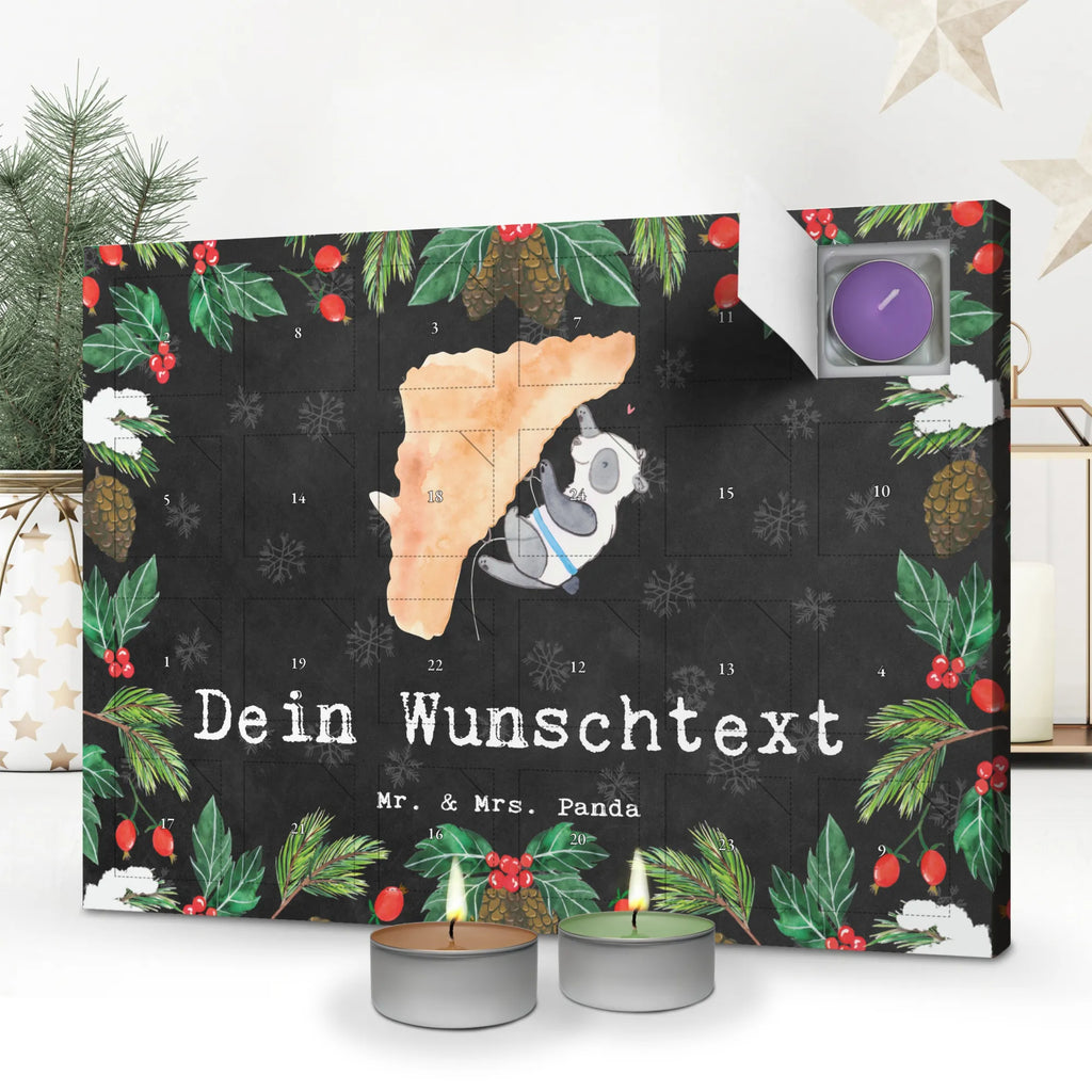  panda Climb Personalisierter Duftkerzen Adventskalender, Geschenk, Schenken, Sport, Sportart, Hobby, Danke, Dankeschön, Auszeichnung, Gewinn, Sportler, Klettersport, Bouldern, Klettern, Kletterhalle