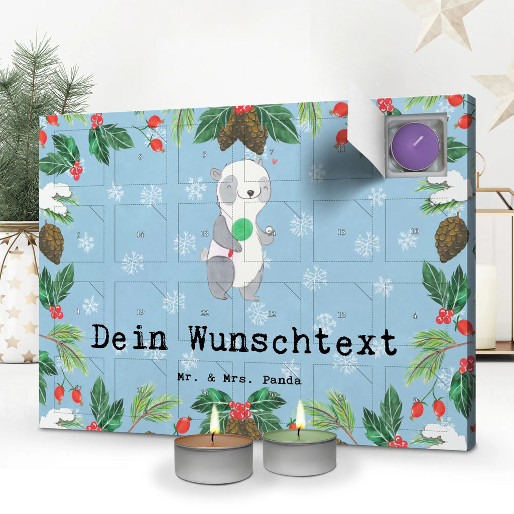 Personalisierter Duftkerzen Adventskalender Panda Tischtennis Personalisierter Duftkerzen Adventskalender, Geschenk, Schenken, Sport, Sportart, Hobby, Danke, Dankeschön, Auszeichnung, Gewinn, Sportler, Tischtennis Bund, Tischtennis, Ballsport, Tischtennis Verein