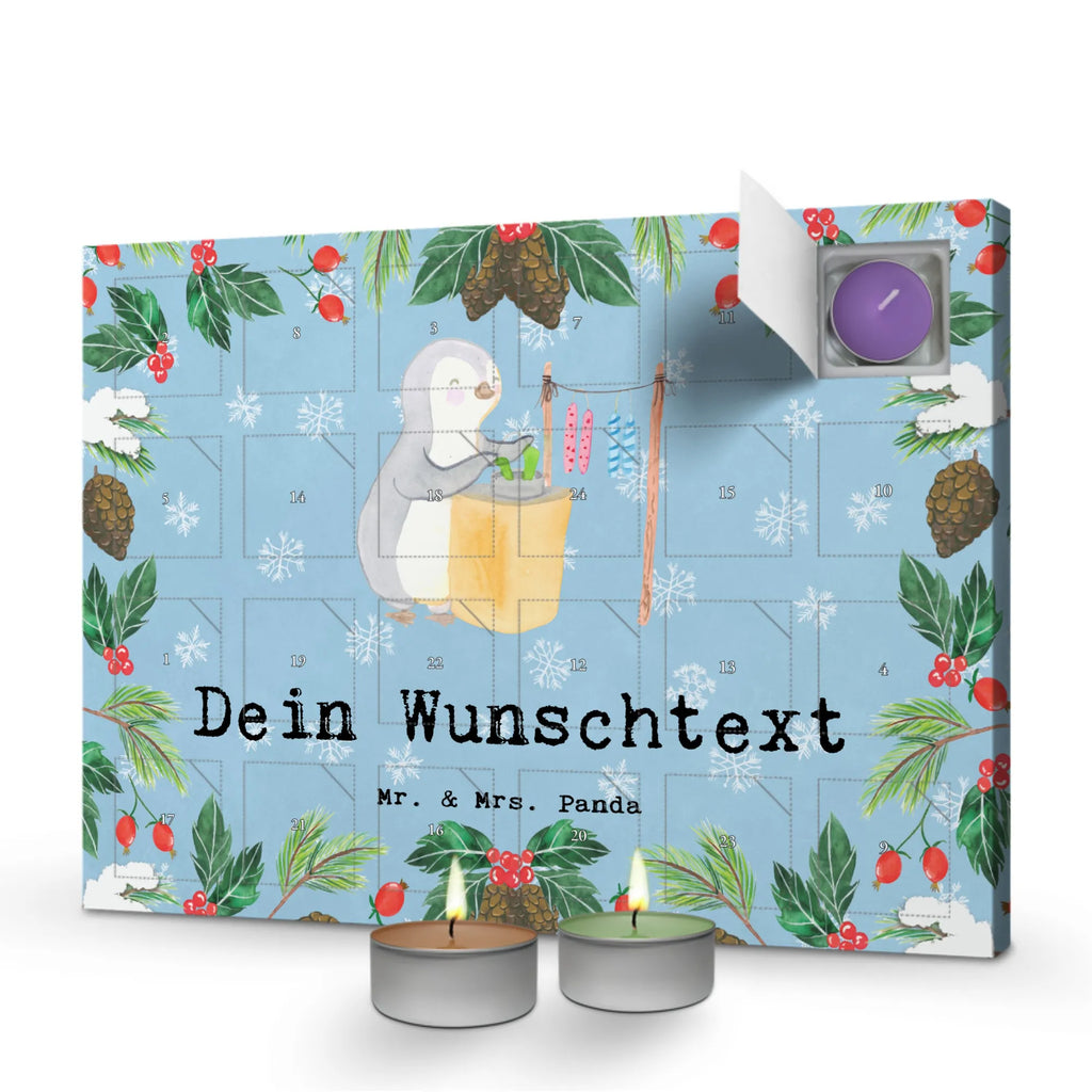 Personalisierter Duftkerzen Adventskalender Pinguin Kerzenziehen Personalisierter Duftkerzen Adventskalender, Geschenk, Schenken, Sport, Sportart, Hobby, Danke, Dankeschön, Auszeichnung, Gewinn, Sportler, Kerzen Ziehen. DIY, Deko Basteln, Kerzenziehen