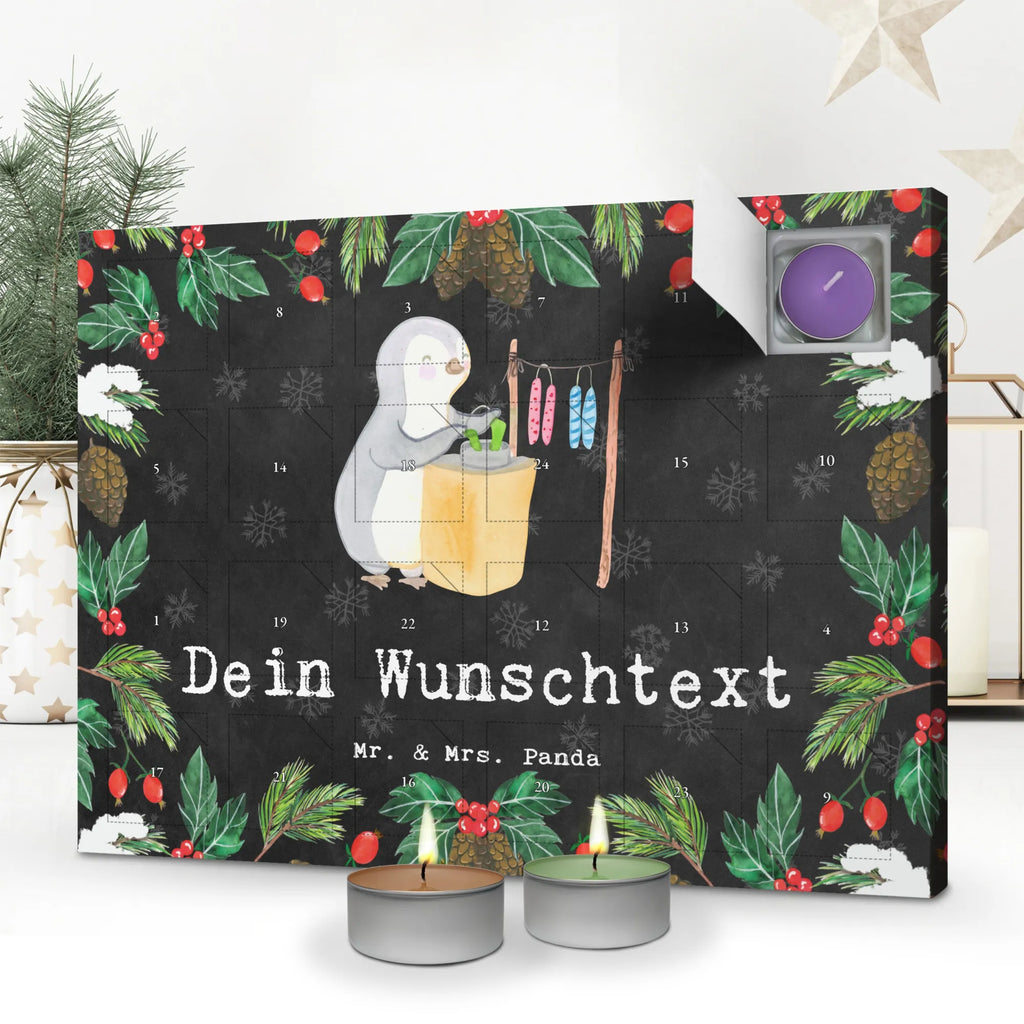 Personalisierter Duftkerzen Adventskalender Pinguin Kerzenziehen Personalisierter Duftkerzen Adventskalender, Geschenk, Schenken, Sport, Sportart, Hobby, Danke, Dankeschön, Auszeichnung, Gewinn, Sportler, Kerzen Ziehen. DIY, Deko Basteln, Kerzenziehen