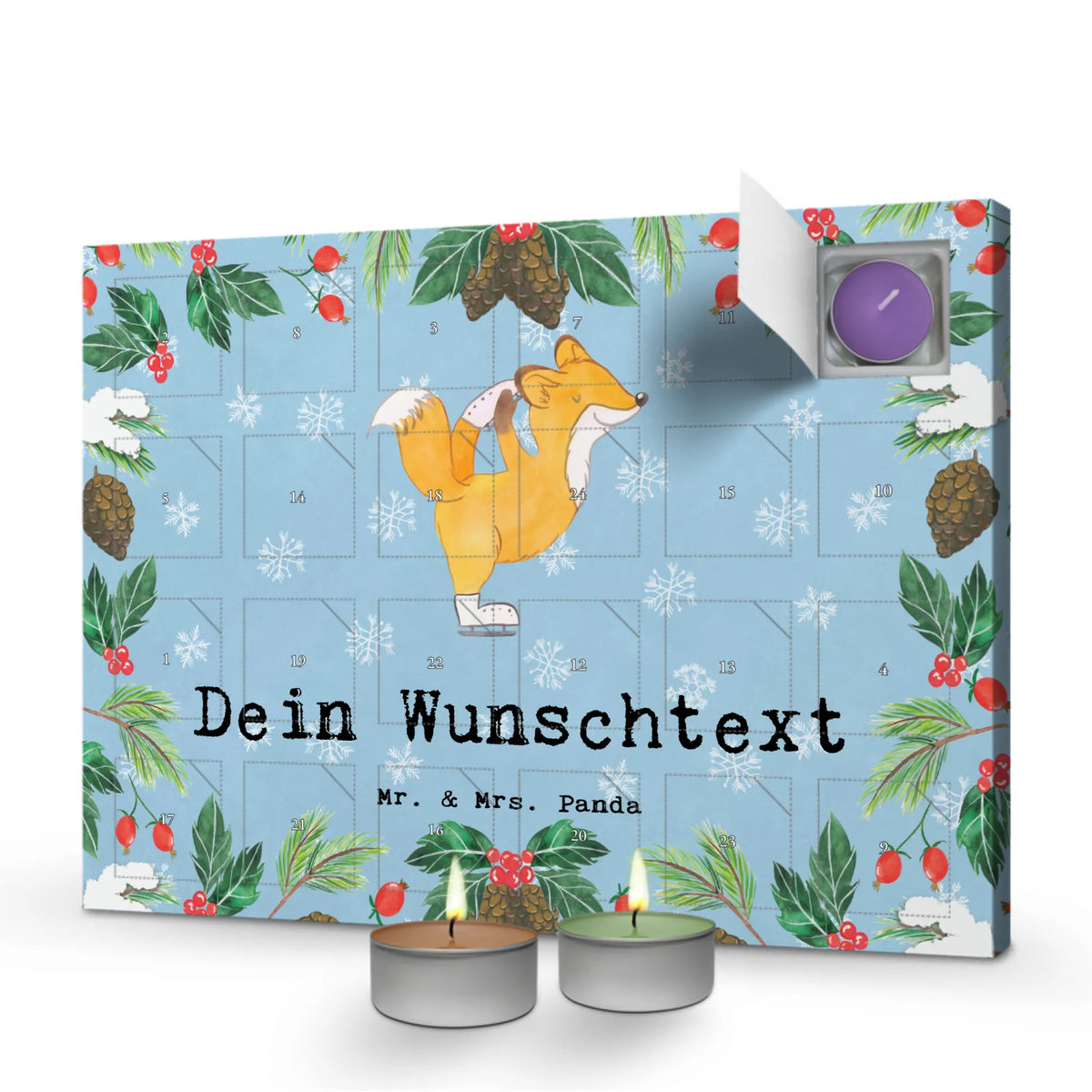  Fox figure skater Adventskalender Duftkerzen personalisiert, Kerzen Adventskalender personalisiert, Duftkerzen Adventskalender mit Namen, Personalisierter Adventskalender Erwachsene, Personalisierter Duftkerzen Adventskalender, Kerzen Adventskalender mit Namen, Duftkalender personalisiert, Adventskalender personalisiert mit Namen, Duftkerzen Adventskalender personalisiert, Personalisierter Kerzen Adventskalender, Adventskalender Kerzen personalisiert, Kerzenkalender personalisiert, Sportart, Hobby, Danke, Dankeschön, Sport, Auszeichnung, Schenken, Gewinn, Sportler, Geschenk, Eiskunst, Eiskunstläuferin, Eiskunstläufer