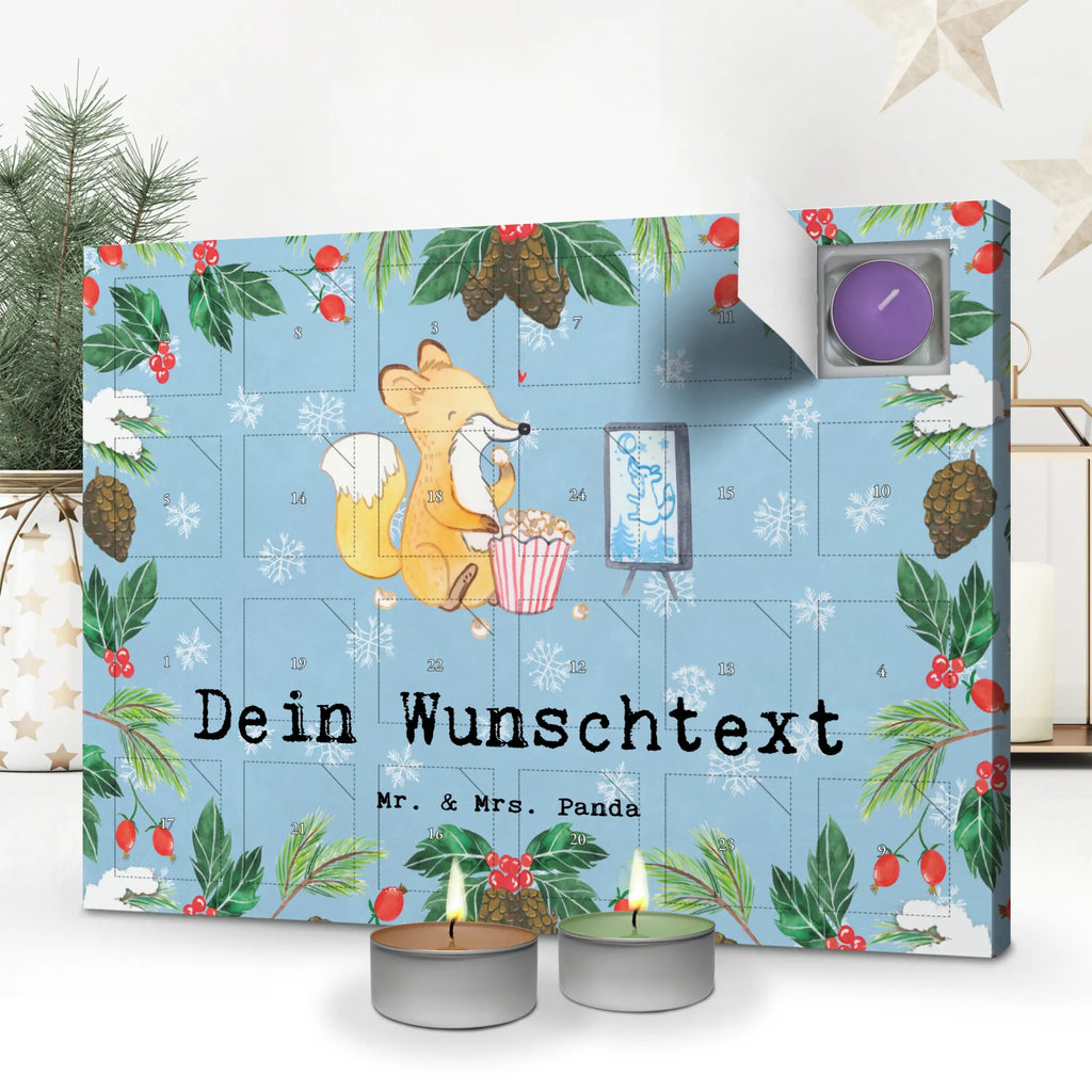 Personalisierter Duftkerzen Adventskalender Fuchs Filme gucken Personalisierter Duftkerzen Adventskalender, Geschenk, Schenken, Sport, Sportart, Hobby, Danke, Dankeschön, Auszeichnung, Gewinn, Sportler, Filme Gucken, Fernsehen, Kino, TV, Filmabend