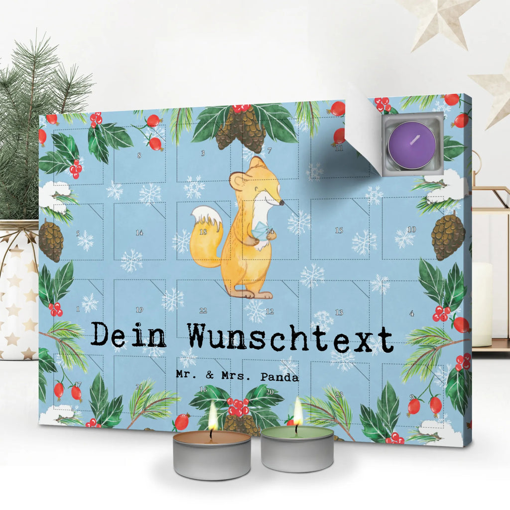 Personalisierter Duftkerzen Adventskalender Fuchs Origami Personalisierter Duftkerzen Adventskalender, Geschenk, Schenken, Sport, Sportart, Hobby, Danke, Dankeschön, Auszeichnung, Gewinn, Sportler, Japanische Faltkunst, Papier Falten, Origami, Basteln, DIY