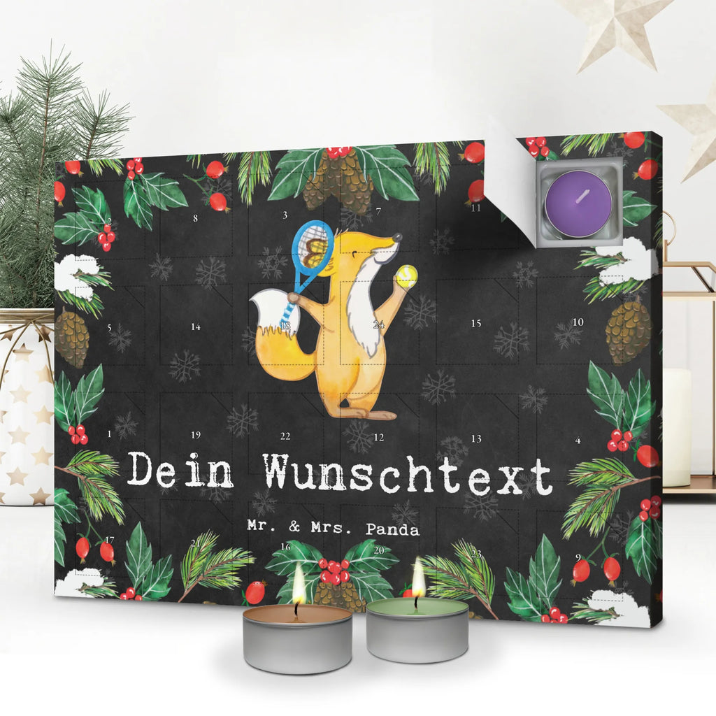 Personalisierter Duftkerzen Adventskalender Fuchs Tennis spielen Personalisierter Duftkerzen Adventskalender, Geschenk, Schenken, Sport, Sportart, Hobby, Danke, Dankeschön, Auszeichnung, Gewinn, Sportler, Tennisclub, Tennis Turnier, Ballsportart, Tennisverein, Tennis spielen