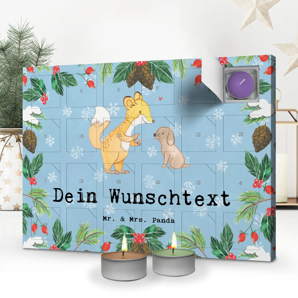 Personalisierter Duftkerzen Adventskalender Fuchs Hundetraining Personalisierter Duftkerzen Adventskalender, Geschenk, Schenken, Sport, Sportart, Hobby, Danke, Dankeschön, Auszeichnung, Gewinn, Sportler, Hundeerziehung, Hundeprüfung, Hundeschule, Welpenschule, Hundetraining