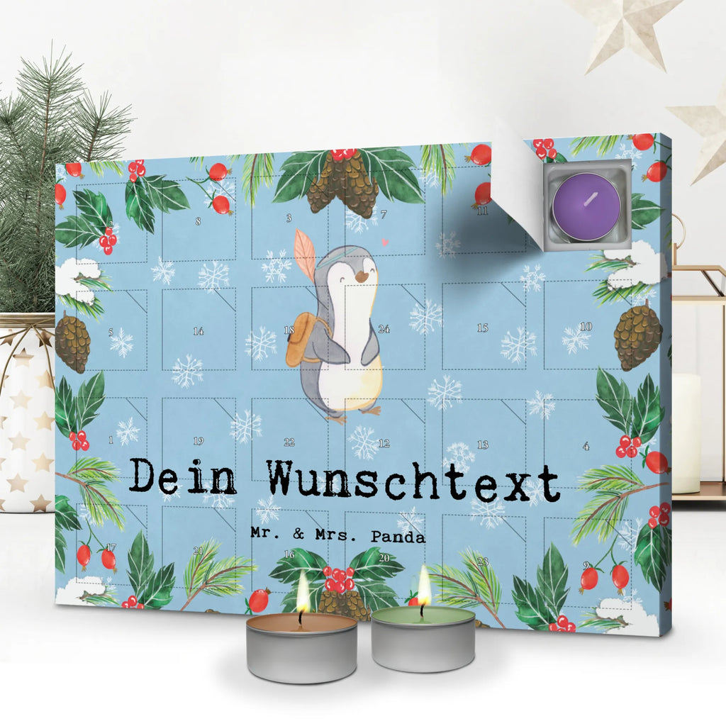 Personalisierter Duftkerzen Adventskalender Pinguin Ausflug Personalisierter Duftkerzen Adventskalender, Geschenk, Schenken, Sport, Sportart, Hobby, Danke, Dankeschön, Auszeichnung, Gewinn, Sportler, Reisen, Ausflüge machen, Ausflugsziele, Ausflug