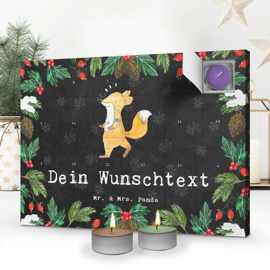 Personalisierter Duftkerzen Adventskalender Fuchs Joggen Personalisierter Duftkerzen Adventskalender, Geschenk, Schenken, Sport, Sportart, Hobby, Danke, Dankeschön, Auszeichnung, Gewinn, Sportler, Laufen, Laufsport, Joggen, Dauerlauf